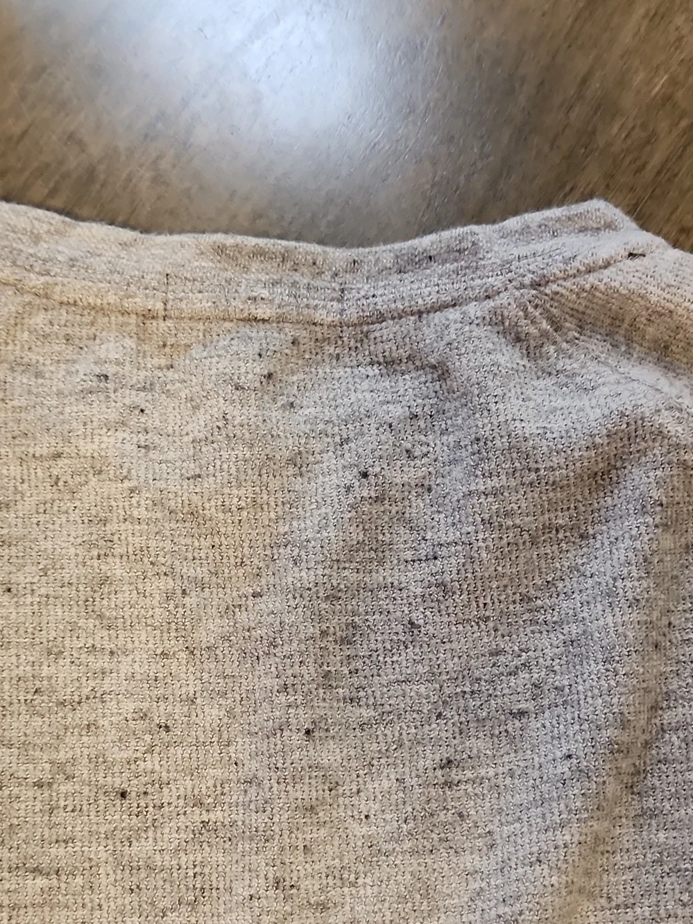 Light Heathered Banana Republic Crewneck Sweater - Grey